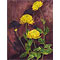 Still life of yellow flowers, watercolour paintings by Mary Ng