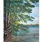 Trees by Water Landscape, watercolour paintings by Mary Ng