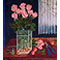 Still life of flowers, watercolour painting by Mary Ng